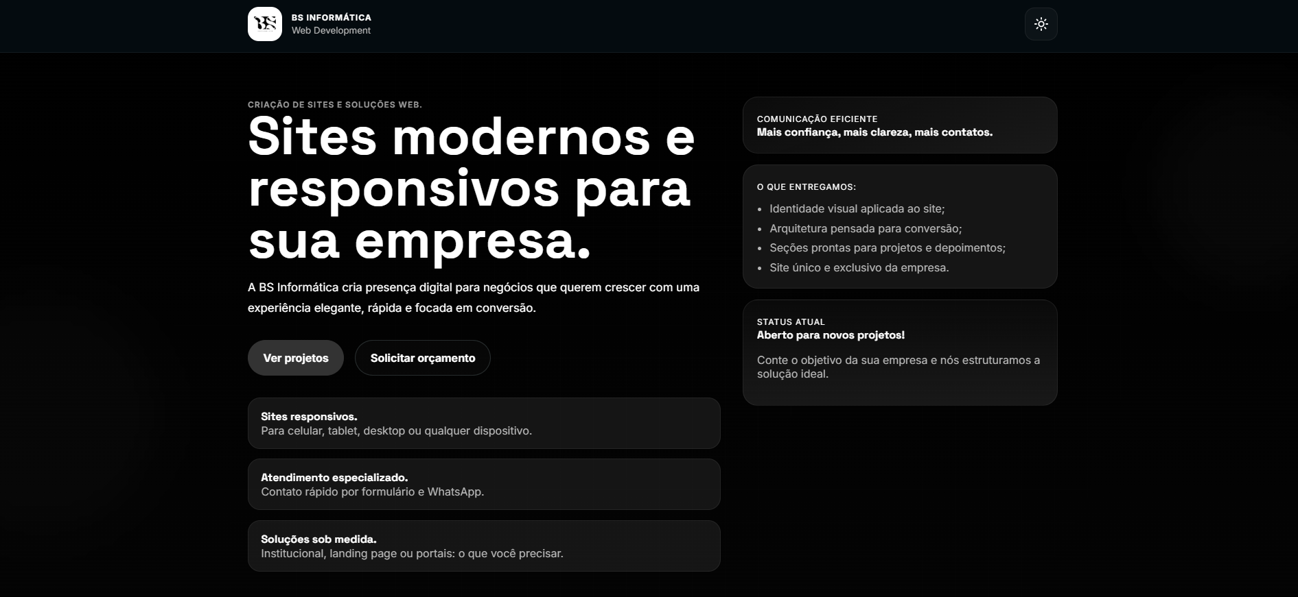 Prévia do projeto BS Informática